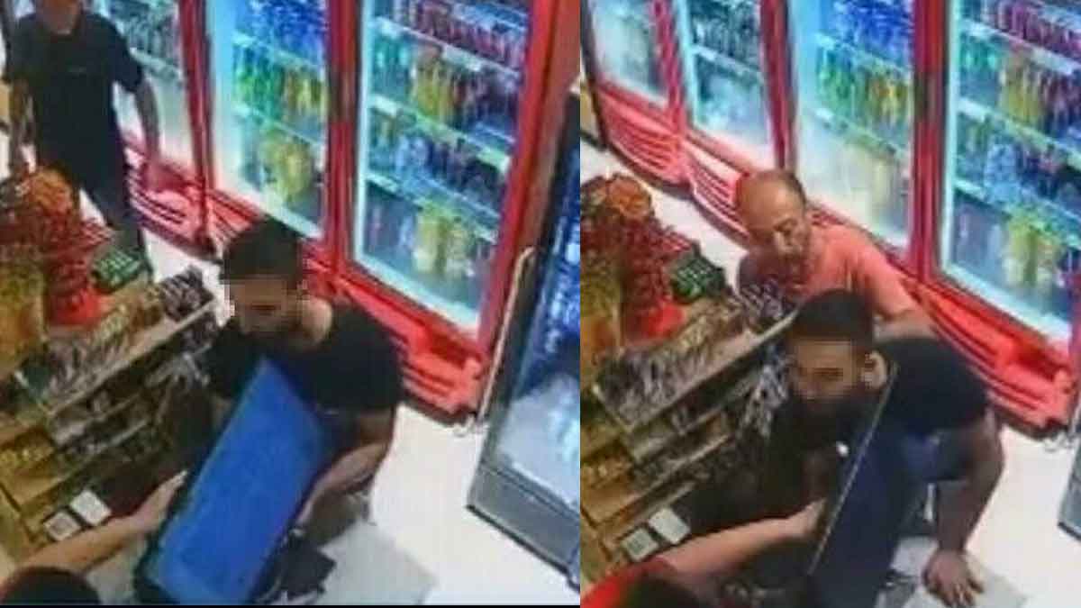İzmir’in Karşıyaka ilçesinde, kendisine borcu olduğu gerekçesiyle marketteki oyun makinesini