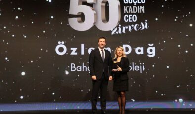 Bahçeşehir Koleji Genel Müdürü Özlem Dağ’a çifte liderlik ödülü