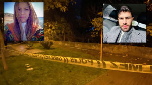 İzmir’in Karşıyaka ilçesinde Gözde Karamuş (29), parkta buluştuğu boşanma aşamasındaki eşi Serdar