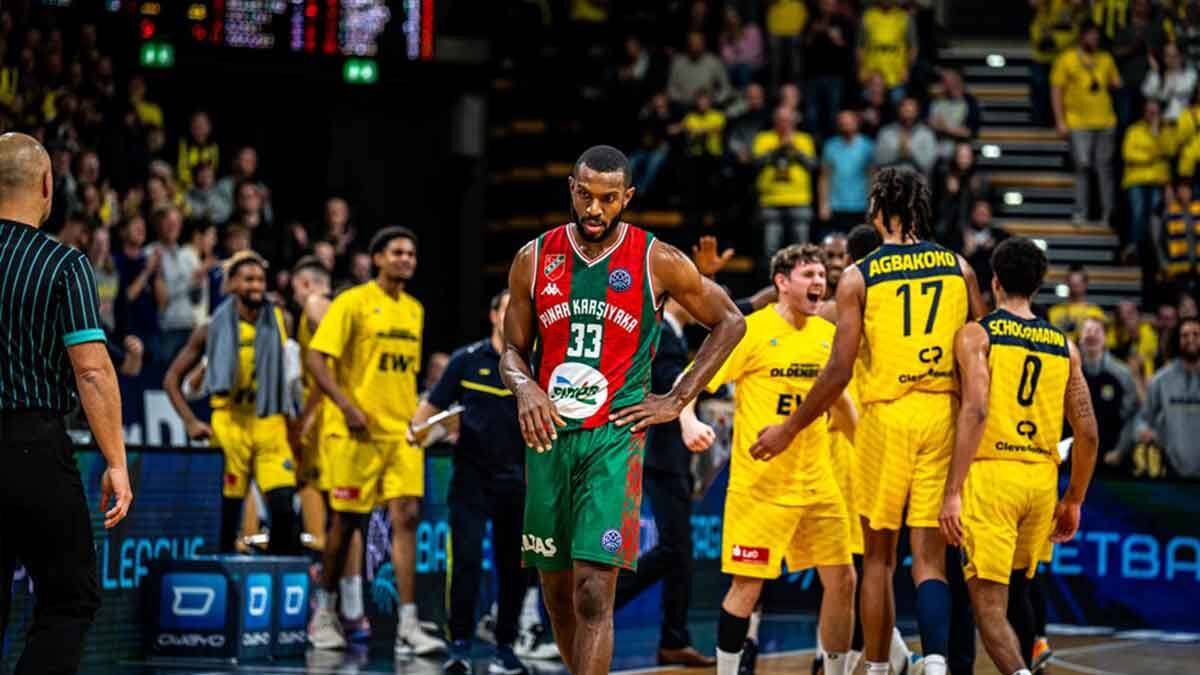 Basketbol Şampiyonlar Ligi E Grubu’nda lider çıktığı deplasmanda Ewe Baskets