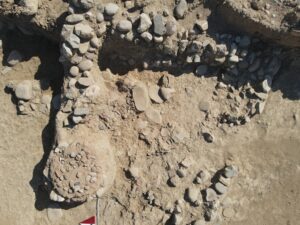 İzmir’in Bornova ilçesinde kazı çalışmalarının sürdüğü Yeşilova Höyüğü’nde, İzmirlilerin köy