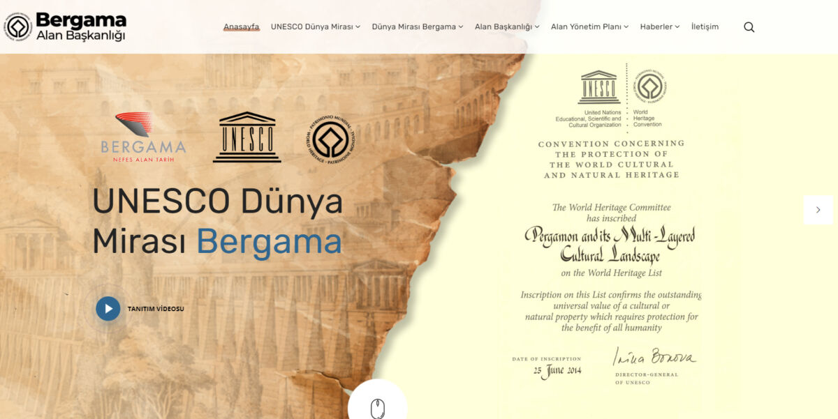 Türkiye’nin 13.’sü, İzmir’in ilk Dünya Miras Alanı Bergama Çok Katmanlı