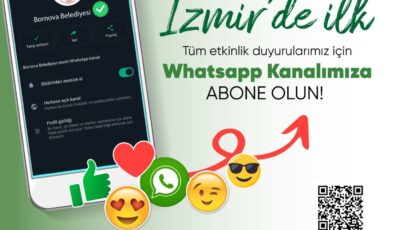 Bornova Belediyesi’nden WhatsApp kanalı hizmeti