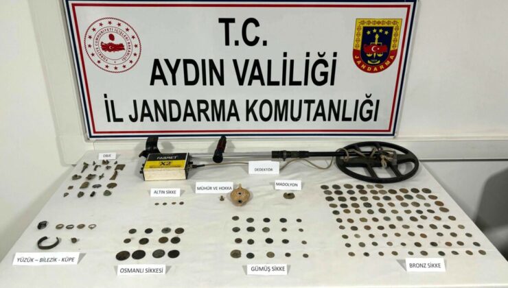 Aydın’da tarihi eser kaçakçılarına operasyon: Satmaya çalışırken yakalandılar