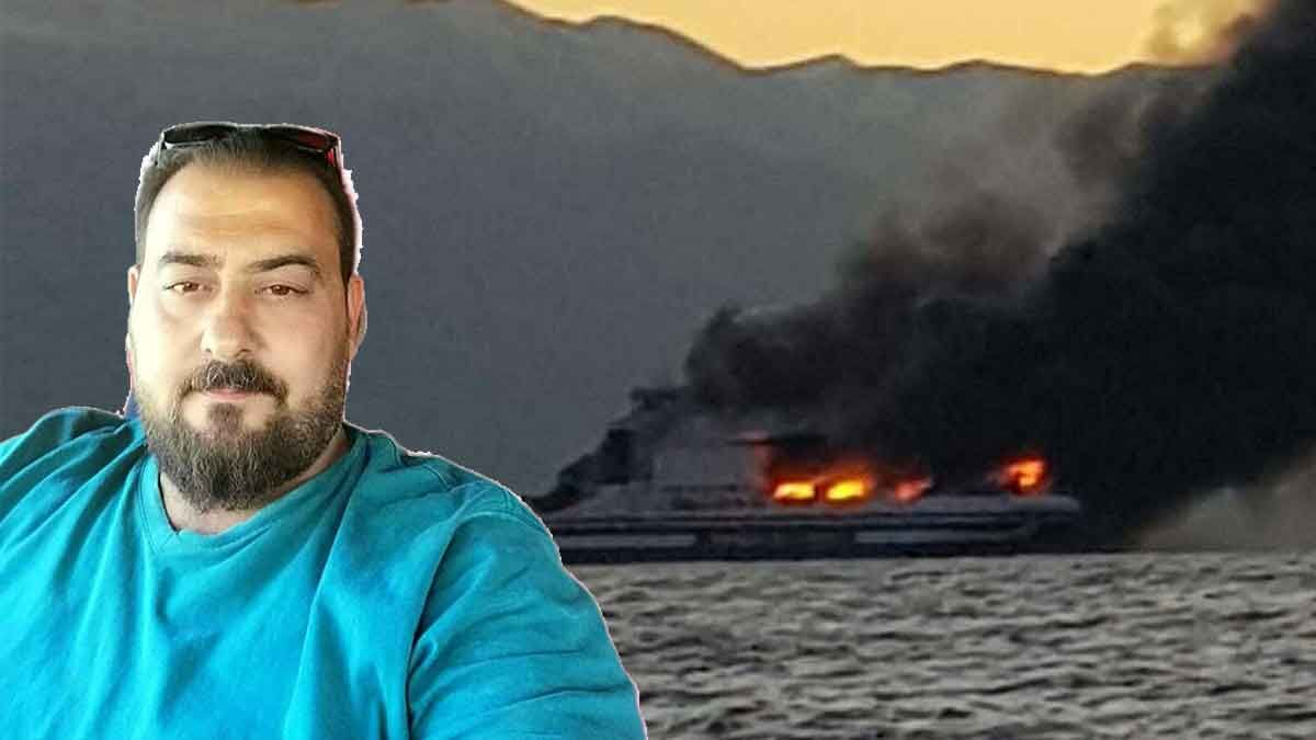 İtalya açıklarındaki feribot yangınında kaybolan TIR şoförü Mehmet Çakır’dan (42)