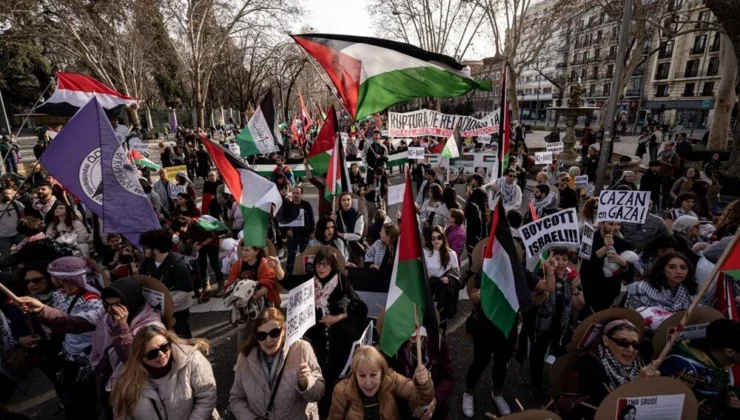 Avrupa’da Filistin’e Destek Gösterileri: “Bu bir savaş değil, soykırım”