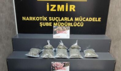 İzmir’de uyuşturucu operasyonu: 5 ilçeden 8 tutuklama