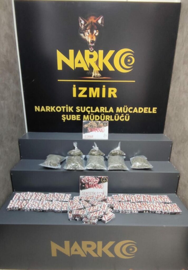 İzmir'de uyuşturucu operasyonu: 5 ilçeden 8 tutuklama