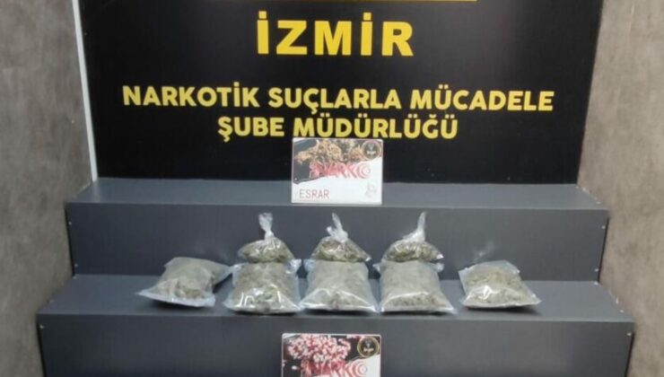 İzmir’de uyuşturucu operasyonu: 5 ilçeden 8 tutuklama