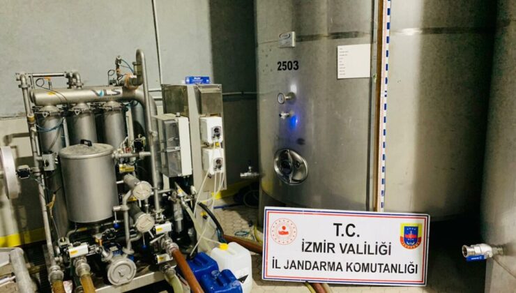 İzmir’de kaçak alkol imalatı operasyonu
