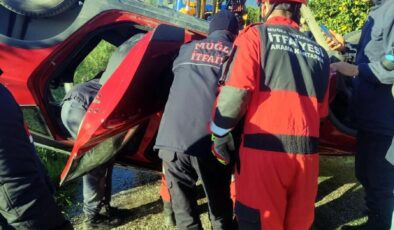 Muğla’da sulama kanalına düşen aracın sürücüsü hayatını kaybetti