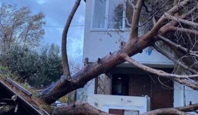 İzmir’de fırtınadan zarar gören okulda eğitime 3 gün ara