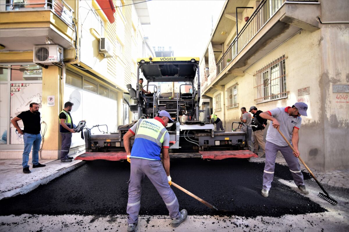 Bornova Belediyesi tarafından 2023 yılında 70 bin 154 ton asfalt