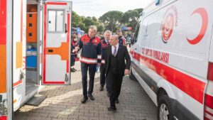 Türkiye’nin arama kurtarma malzemeli özel donanımlı ambulans statüsündeki ilk ambulans