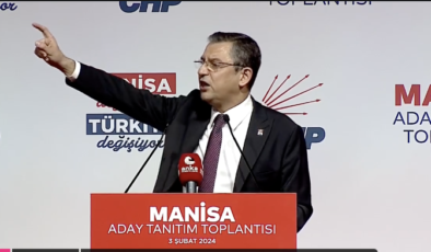 CHP Genel Başkanı Özgür Özel Manisa’da konuştu: ’31 Mart’ta halk sarı kart gösterecek’