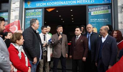 AK Parti İzmir Büyükşehir Adayı Dağ Karaburun’da: Seçim Koordinasyon Merkezi’nin açılışını yaptı