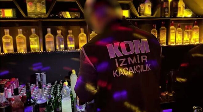 İzmir’de sahte alkol operasyonu!