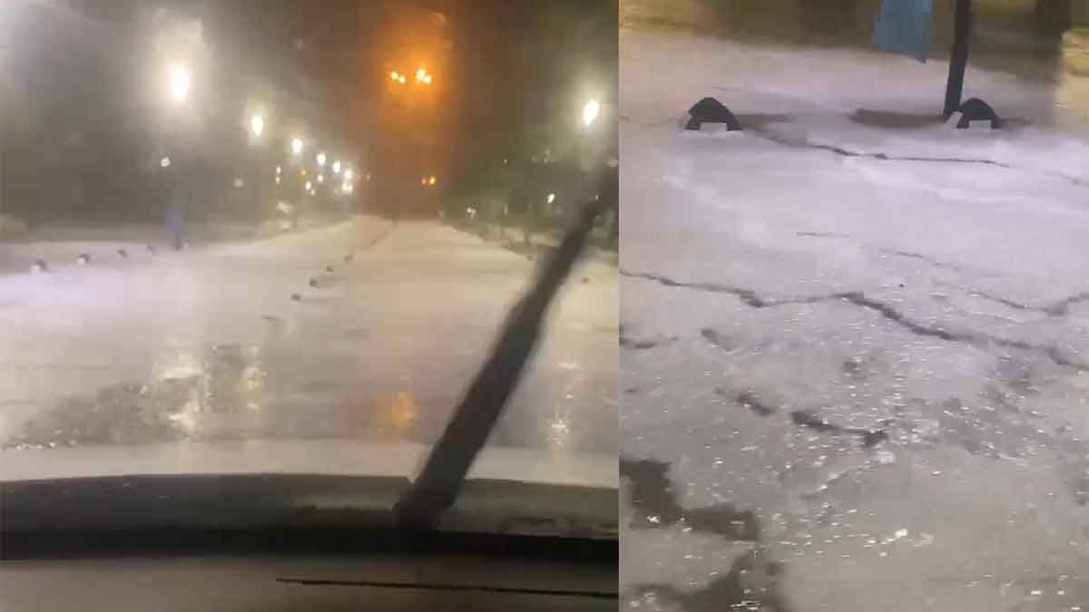 Meteoroloji Genel Müdürlüğü’nün uyarısının ardından İzmir’in Çeşme ilçesinde gece saatlerinde