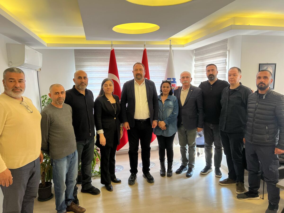 Çiğli Belediyesi şirketi ÇİBEL ile DİSK Ege Bölge Temsilcisi Memiş