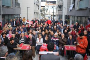 CHP Bayraklı Belediye Başkan adayı İrfan Önal, Adalet Mahallesi’nde seçim