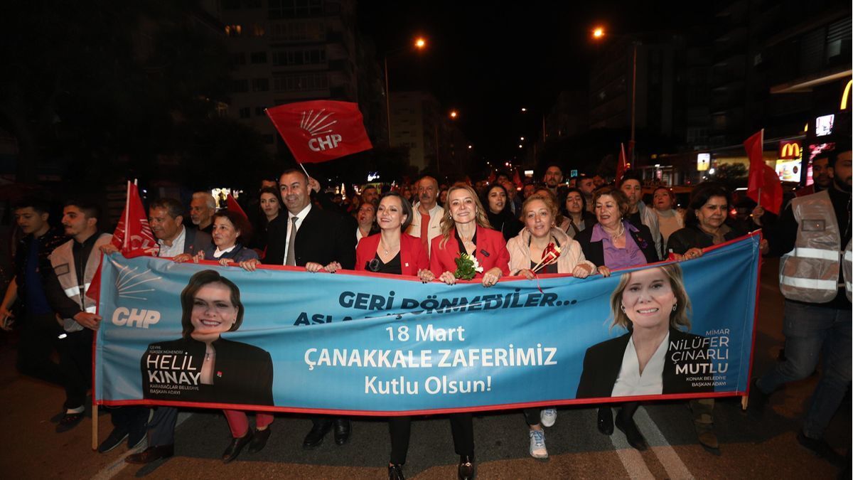 Seçim çalışmalarını tüm hızıyla sürdüren Cumhuriyet Halk Partisi (CHP) Konak