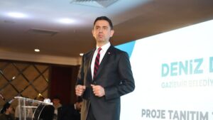 DEMOKRAT GÜNDEM- Cumhur İttifakı’nın Gaziemir Belediye Başkan adayı Deniz Doğan,