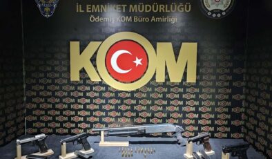 İzmir’de silah kaçakçılarına operasyon: 3 gözaltı
