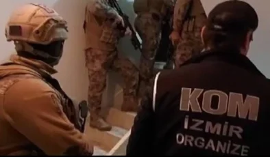 ‘Mahzen – 9’ operasyonu İzmir ayağında ‘Keser’ suç örgütü lideri ve 4 üyesine tutuklama