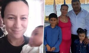 Ortakent Mahallesi’nde yaşayan İnci Sandık ile oğulları Sezai Talha ve