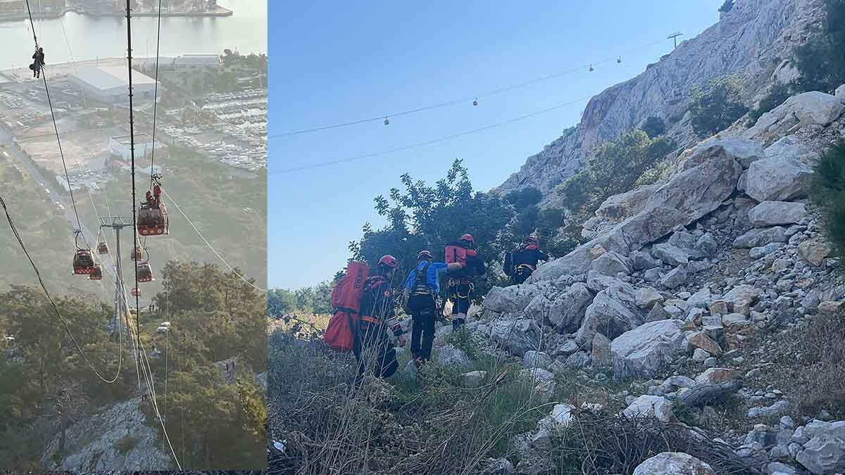 İzmir Büyükşehir Belediyesi İtfaiye Dairesi Başkanlığı ekipleri, Antalya Konyaaltı’nda Tünektepe