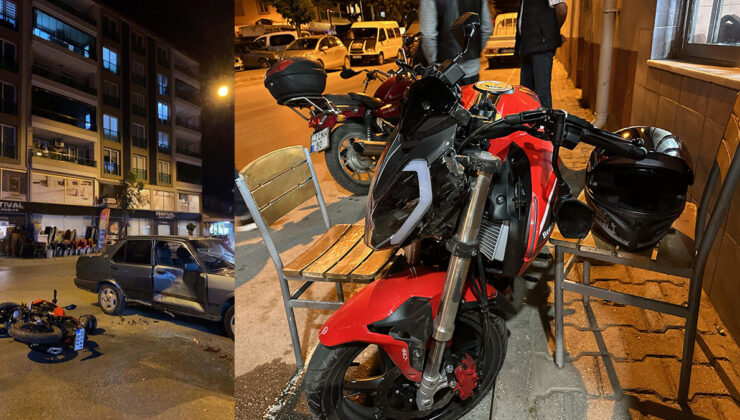 Ödemiş’te otomobille çarpışan motosikletli ağır yaralandı