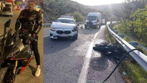 İzmir’in Foça ilçesinde, otomobille çarpışan motosikletin sürücüsü Şevket İnkaya (23),