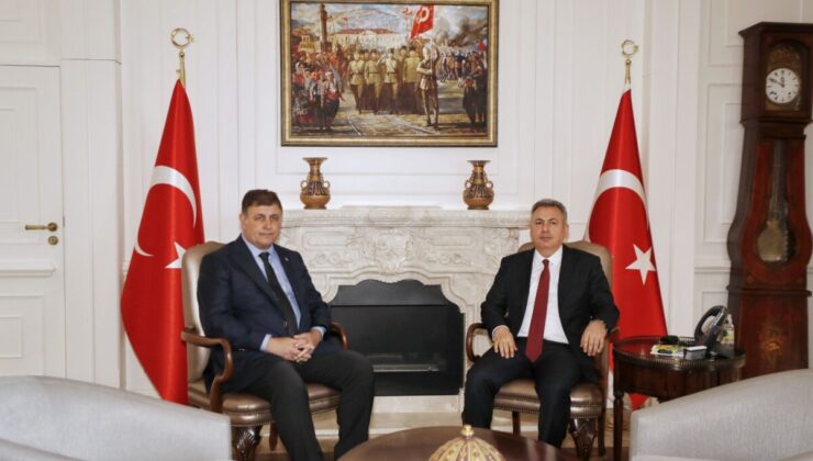 Başkan Cemil Tugay’dan İzmir Valisi Elban’a ziyaret