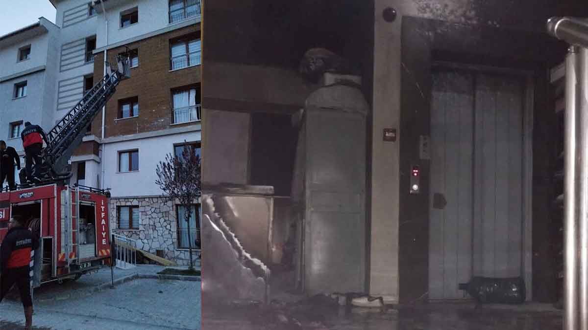 Kütahya’nın Hisarcık ilçesinde M.Ç., 5 katlı apartmanın 2 ve 3’ncü