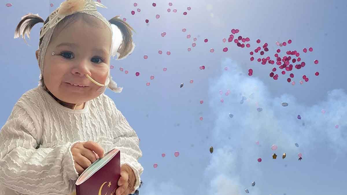 İzmir’de 9 günlükken SMA Tip 1 teşhisi konulan Mihra Helin