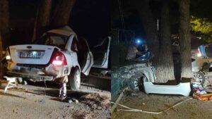 Kaza, dün akşam saatlerinde İskele Mahallesi Mithatpaşa Caddesi Ağaçlı Yol