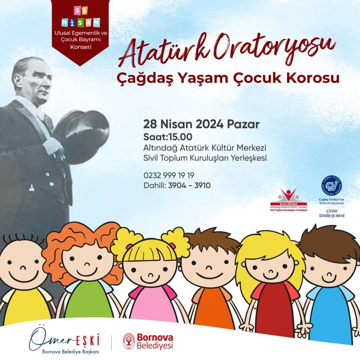 Atatürk’ün yaşamı şarkılar ve şiirlerle Bornova’da yankılanacak