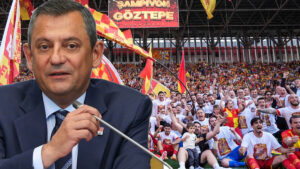 CHP lideri Özgür Özel, partisinin grup toplantısında konuşurken, Göztepe’nin Süper