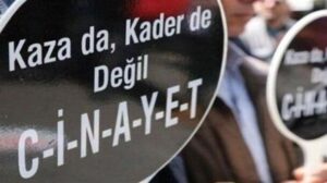 Aydın’ın Buharkent ilçesinde, yapımı devam eden okul inşaatının 1’inci katından