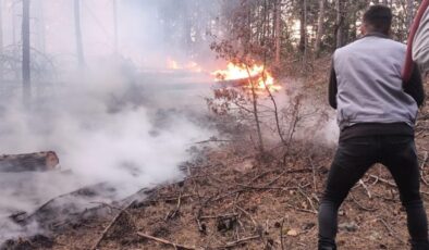 Kütahya’da orman yangını: Müdahale edilerek söndürüldü
