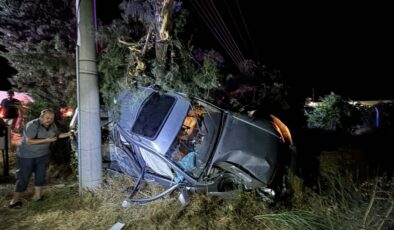 İzmir’de şarampole devrilen cipin sürücüsü öldü