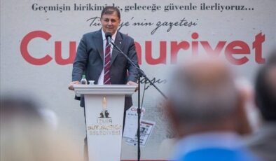 Başkan Cemil Tugay Cumhuriyet Gazetesi’nin 100’üncü kuruluş yıldönümünde: ‘Sizin sözünüz bizim sözümüz ‘