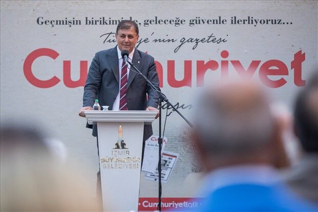 Başkan Cemil Tugay Cumhuriyet Gazetesi’nin 100’üncü kuruluş yıldönümünde: ‘Sizin sözünüz bizim sözümüz ‘