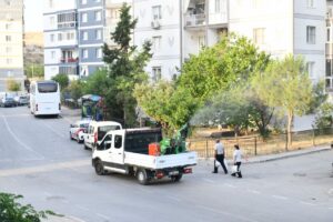 Çiğli Belediyesi Temizlik İşleri Müdürlüğü tarafından, yaz mevsimin gelmesi, sivrisinek