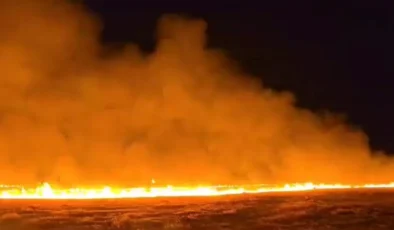 Anız yangını yeniden başladı | 7 köyü etkiledi