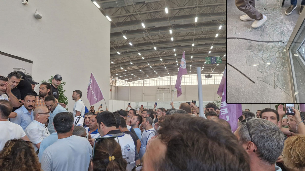 İzmir Büyükşehir Belediyesi’nde çalışan ve Tüm Bel-Sen sendikasına bağlı memurlar,