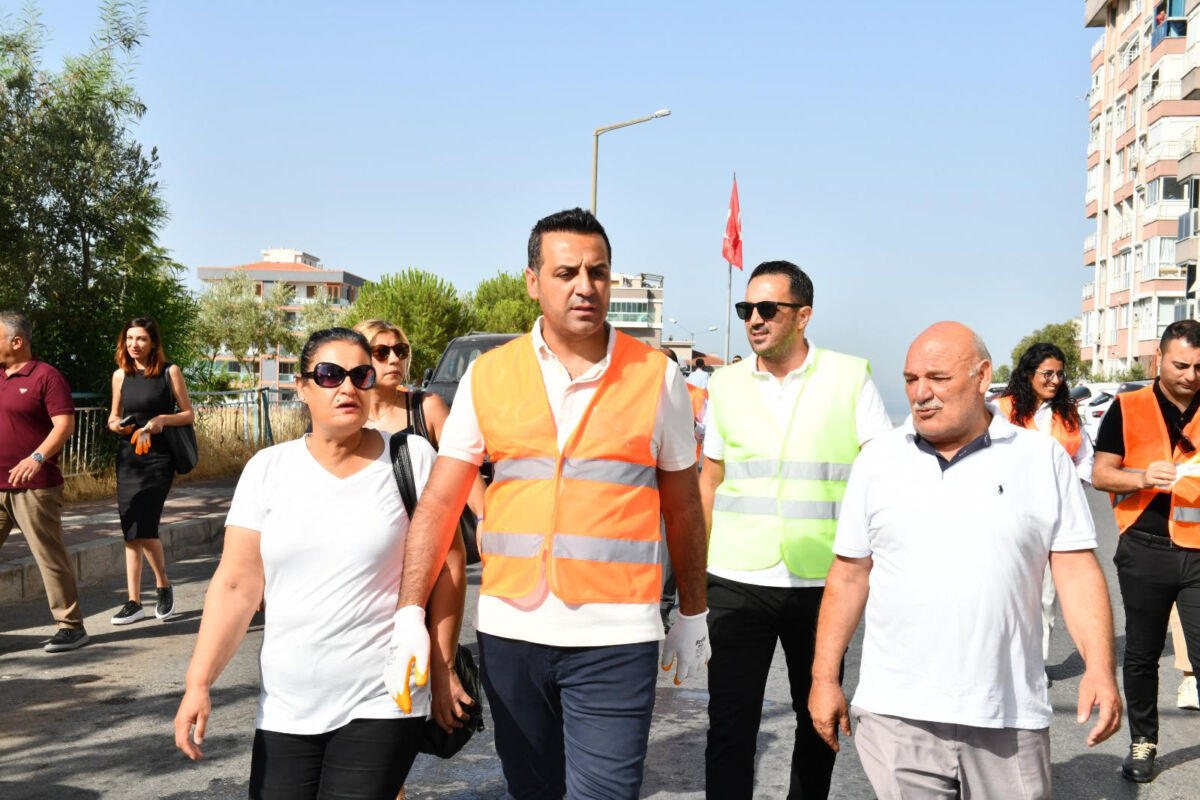 Çiğli Belediyesi, hali hazırda devam eden temizlik çalışmalarına destek amaçlı