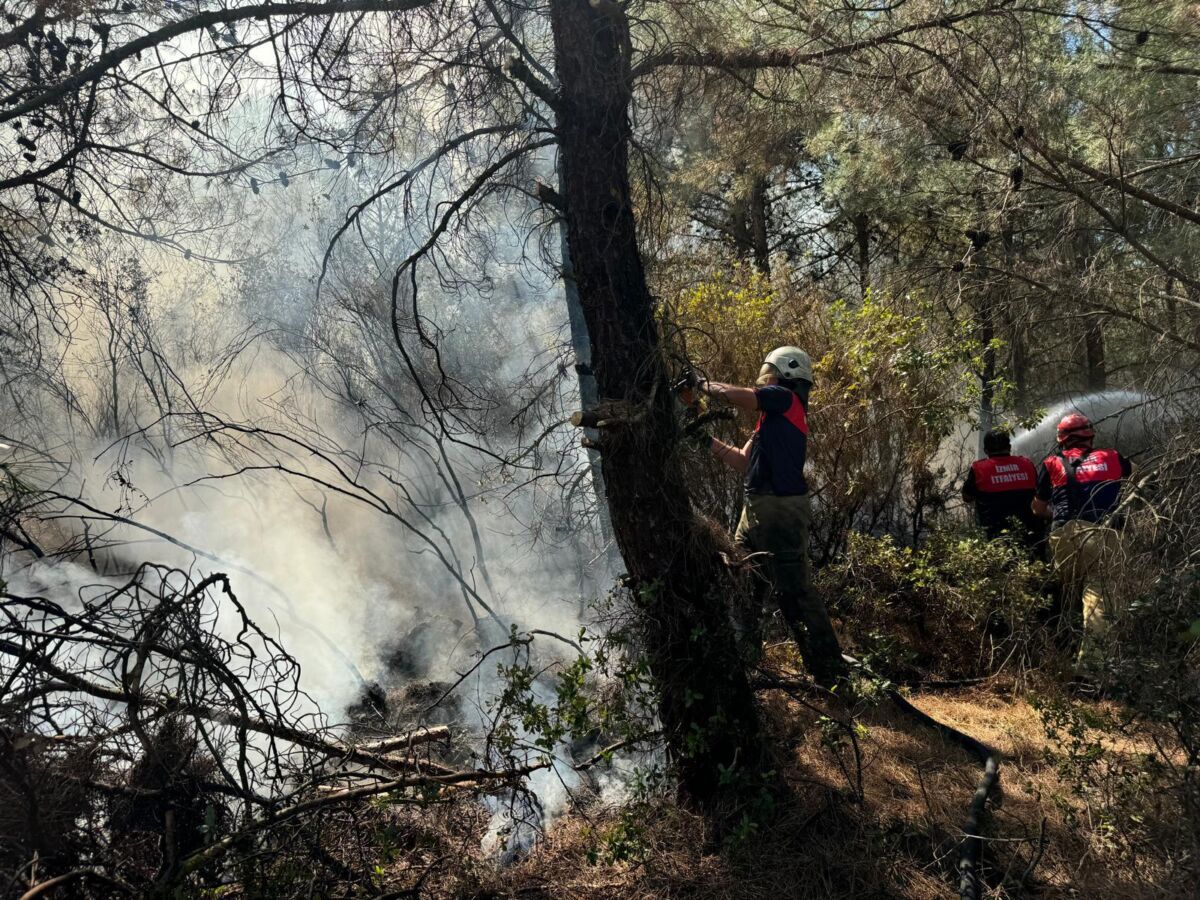 İzmir Büyükşehir Belediyesi İtfaiye Dairesi Başkanlığı’na bağlı itfaiye ekipleri, kentin