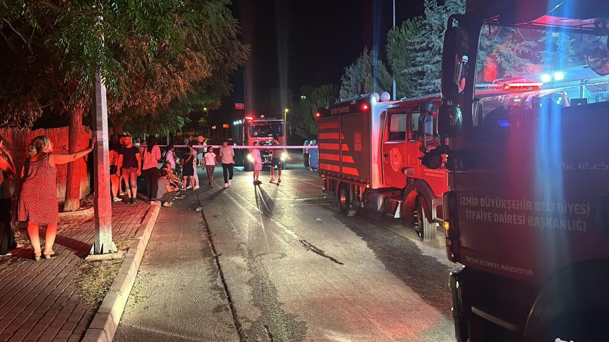 Yangın, saat 23.30 sıralarında Zübeyde Hanım Mahallesi 7532 Sokak üzerinde