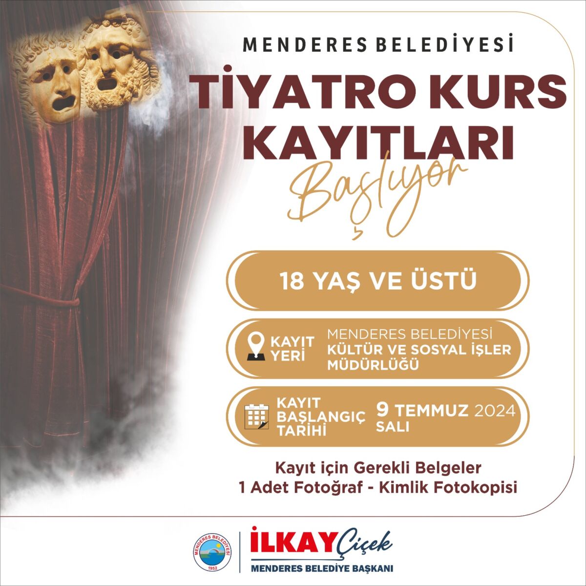 Menderes Belediyesi tarafından 18 yaş üstü vatandaşlar için ücretsiz olarak